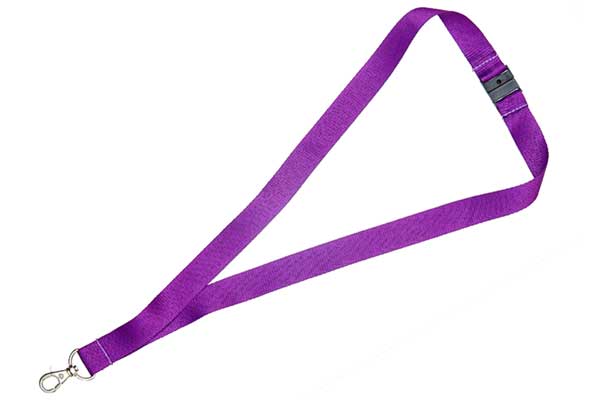 Purple (261c) 1cm Flat Lanyard