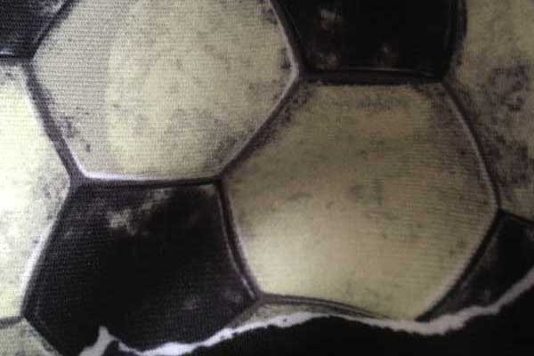 Football Cloth Face Mask - Detail Showing Print