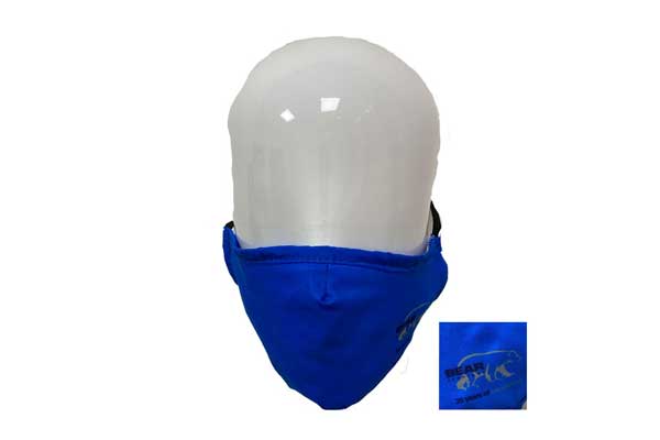 Full Colour Printed Poly Cotton Face Mask - Front View