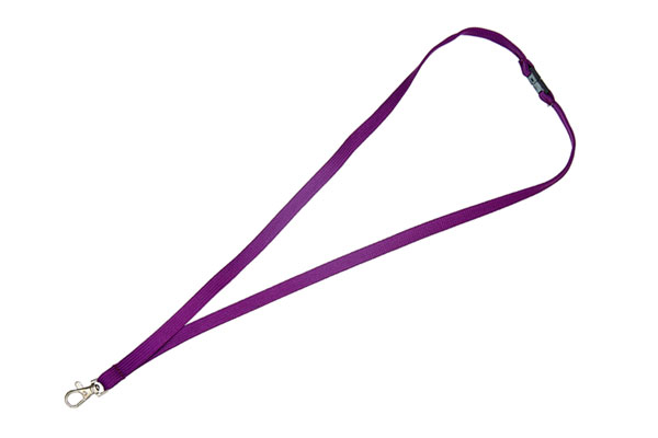 Purple (261c) 1cm Bootlace Lanyard / Tubular Lanyard