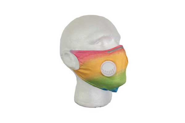 Rainbow Cloth Face Mask - Side View