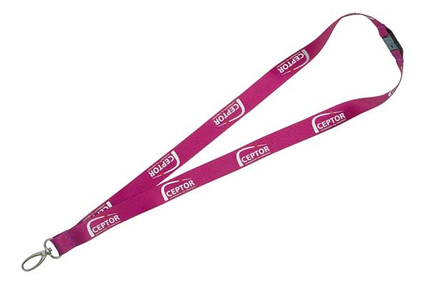 Screen Printed Recycled Lanyard with Lobster Clip