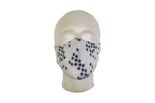 Stars Cloth Face Mask - Front View